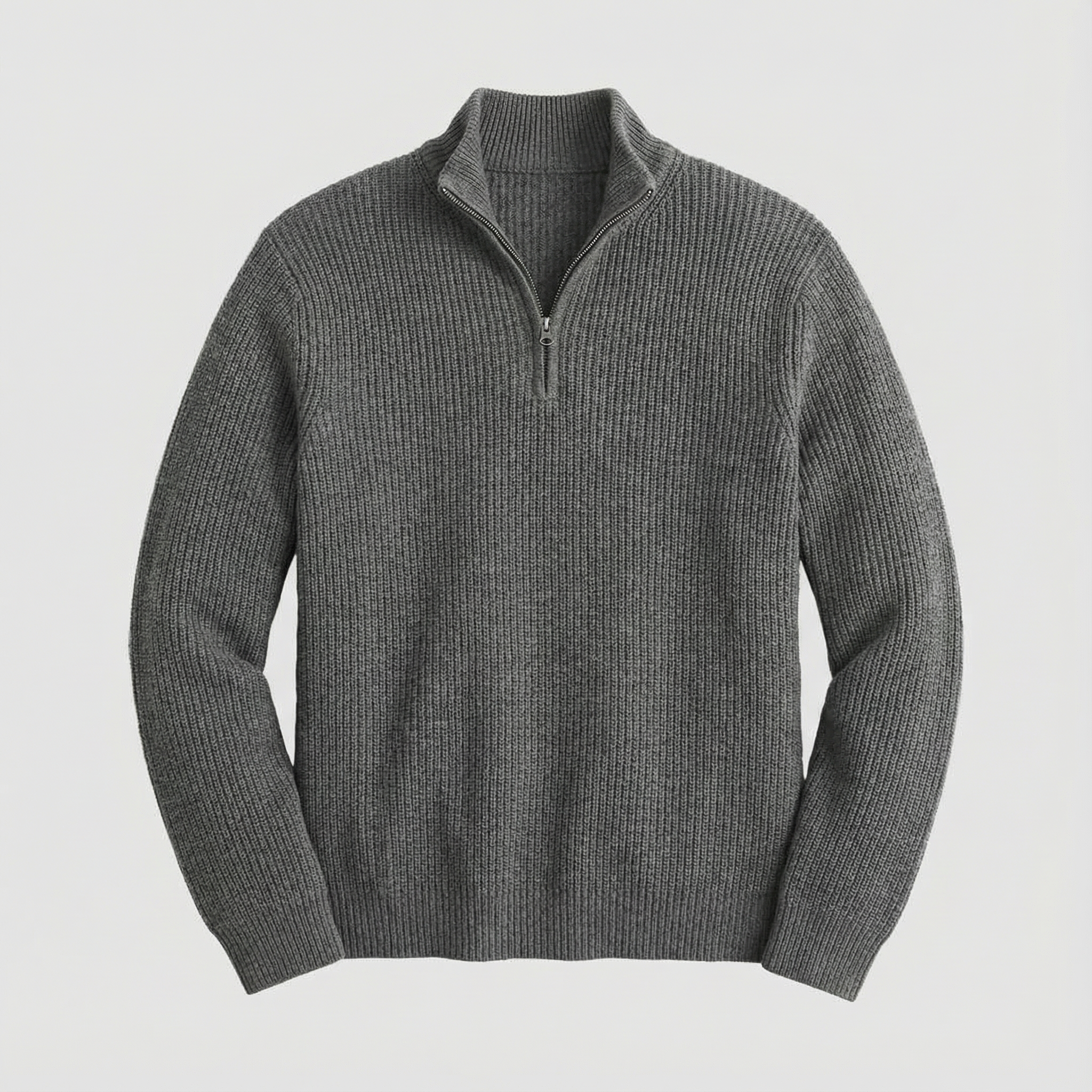 Ribbed Knit Pullover for Men