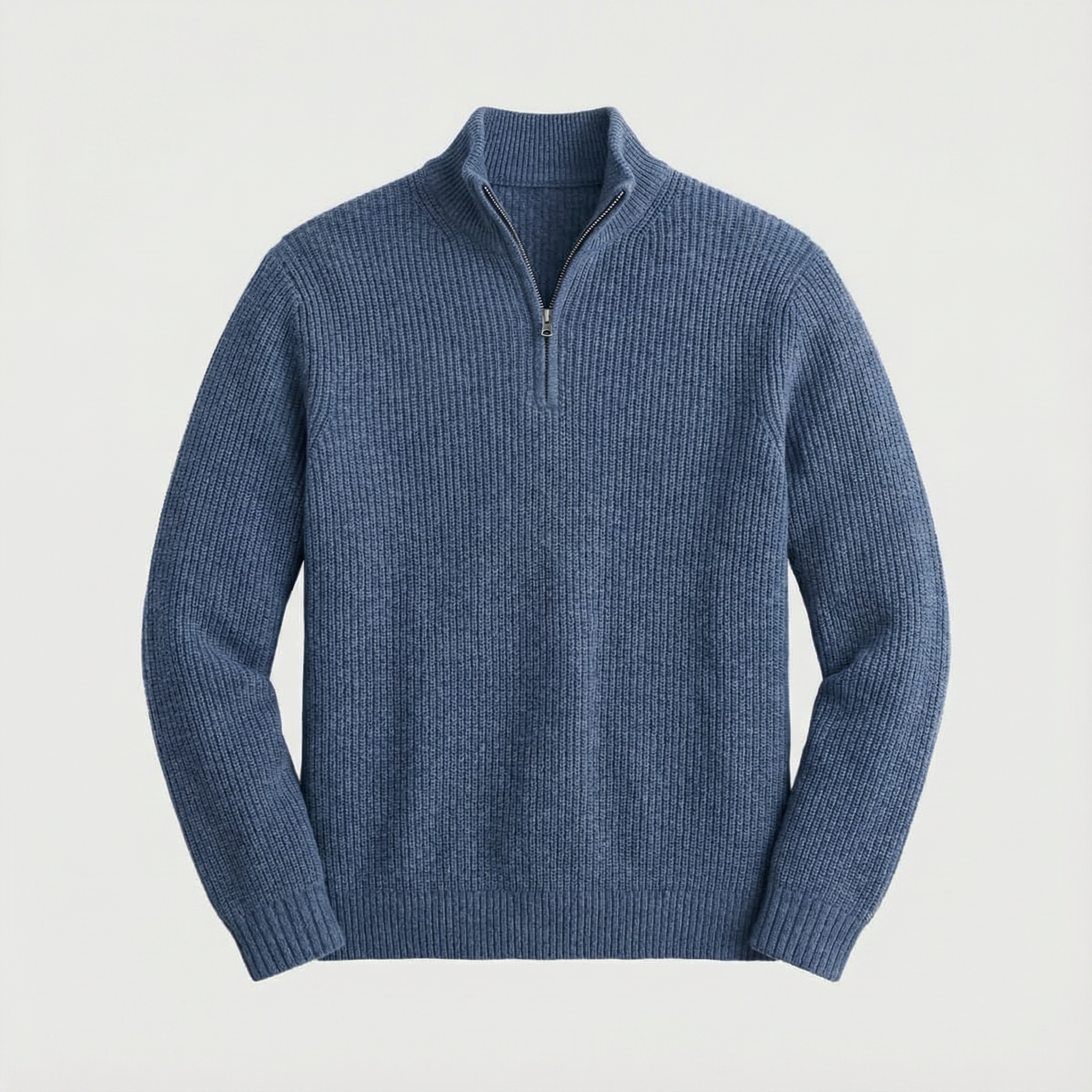 Ribbed Knit Pullover for Men